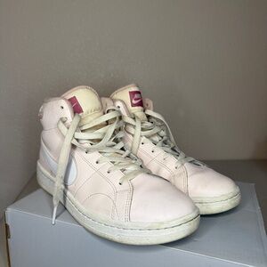 Nike Women's Court Royale 2 Mid in the Soft Pink colorway, style FD0286-600